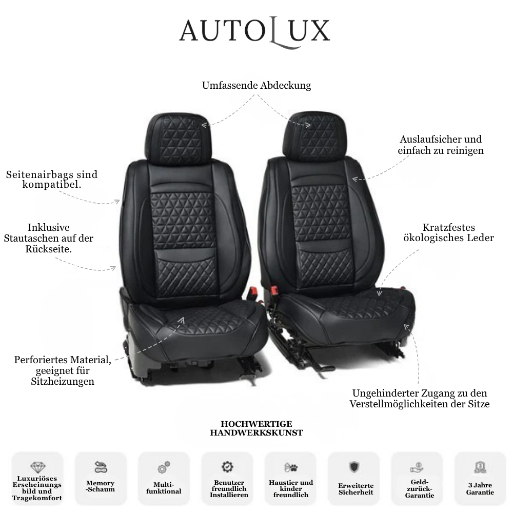 AutoLux Atelier® Diamant-Gesteppte Präzisionsbezüge